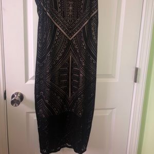 Dress lace and beige